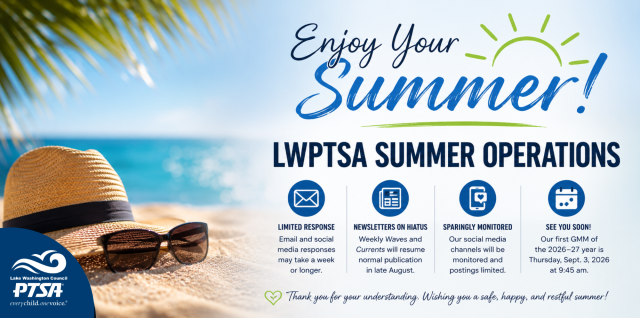 LWPTSA Council’s Summer Operations